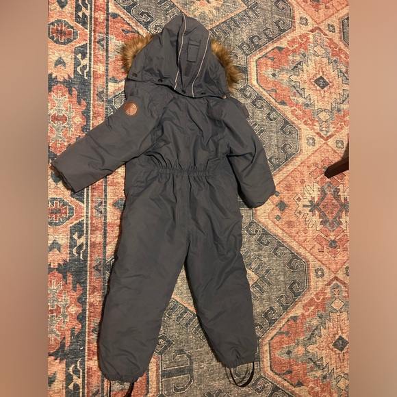 KULING SNOWSUIT size 104, blue, faux fur - Picture 10 of 10